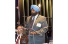 Jesse Singh, Chair, MD Governor’s newly-created Commission on South Asian Affairs gave a report in Baltimore’s M&T Stadium during the 5th Annual Joint Commission and Community Partners Assembly. 