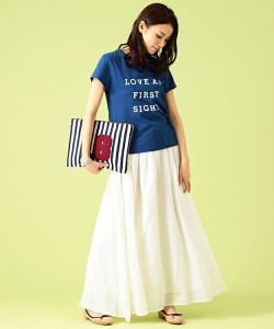 preppy style with maxi skirt