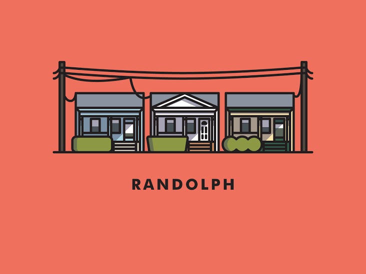 One of fifteen illustrations created in a self-initiated personal project about neighborhoods in Richmond