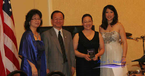 Above: Herndon Councilwoman Grace Han Wolf was the recipient of the Asian American Chamber of Commerce Public Service Award in 2012.