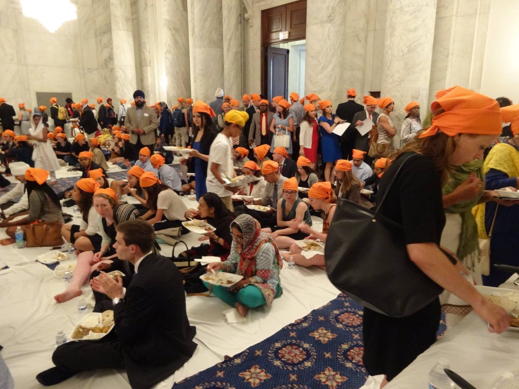 Scenes from 'Langar on the Hill', a free community meal for all in the Sikh tradition, co-sponsored by Senate Democratic Leader Harry Reid and Congressman Mike Honda and organized by SALDEF's SikhLEAD Class of 2016