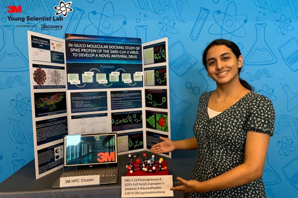 Indian-American teen Anika Chebrolu has been crowned 'America's Top Young Scientist' at the 2020 3M Young Scientist Challenge. The 14-year-old student from Frisco, Texas, was awarded the top prize of $25,000 for a discovery that could be a potential Covid-19 treatment. Photo credit: 3M
